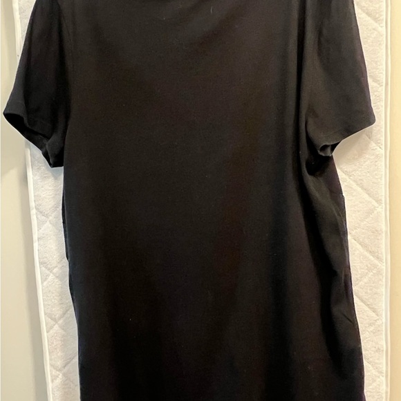 PINK Victoria's Secret Black Tee with Silver Sequin Logo - Picture 2 of 2